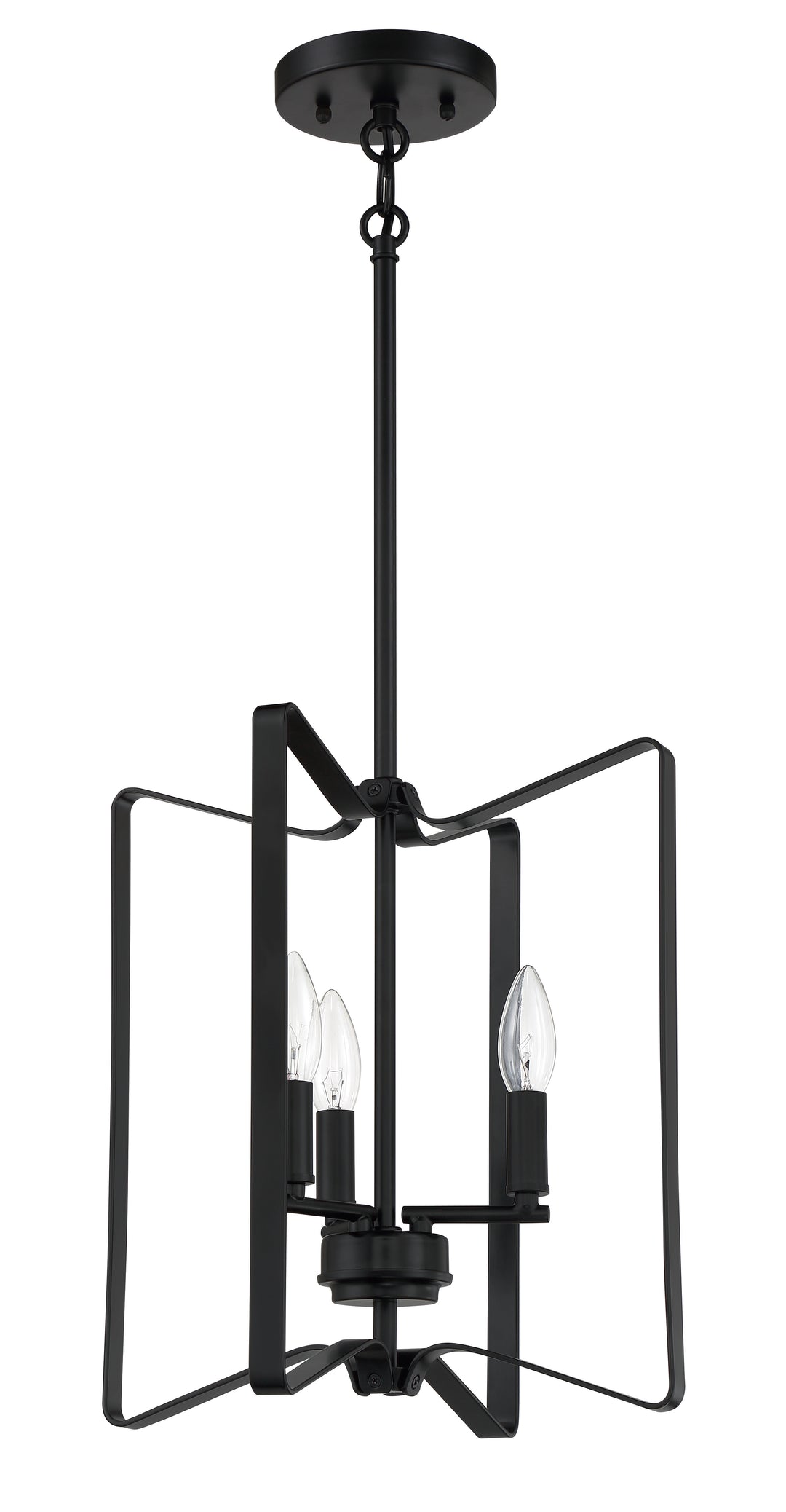 CRAFTMADE Shayna 3 Light Foyer in Flat Black