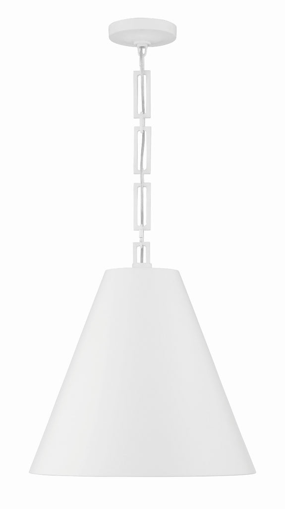 Brian Patrick Flynn Alston 3 Light Matte White + Antique Gold Chandelier Crystorama