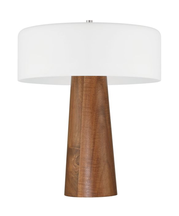 ##Antique Hardware## 1 Light LED Table Lamp in Walnut
