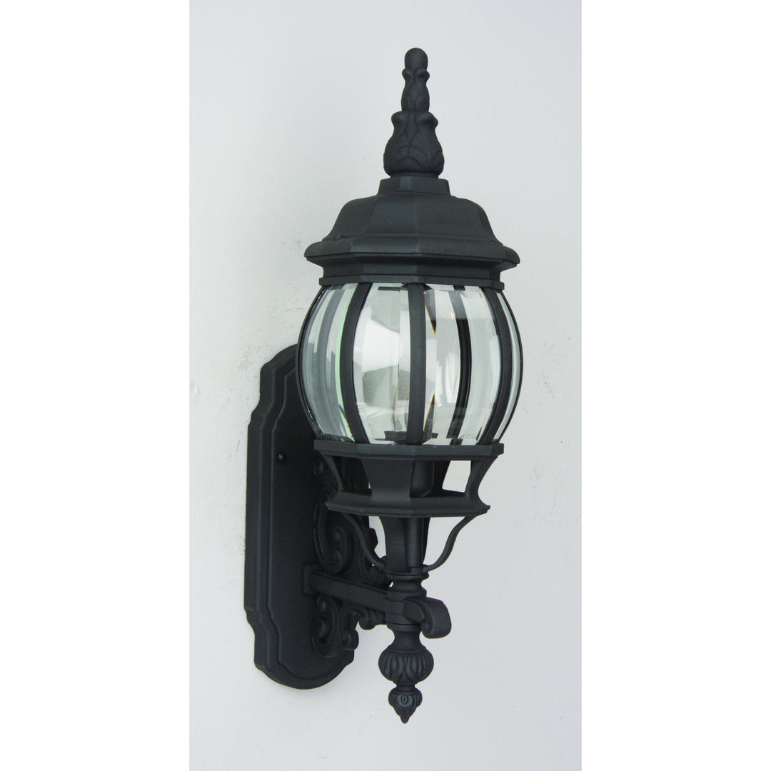 CRAFTMADE French Style 1 Light Small Outdoor Wall Lantern in Textured Black