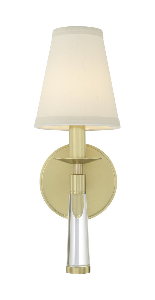 Baxter 1 Light Aged Brass Sconce Crystorama