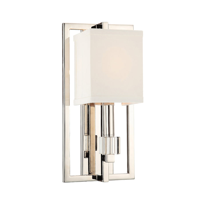 Dixon 1 Light Polished Nickel Sconce Crystorama