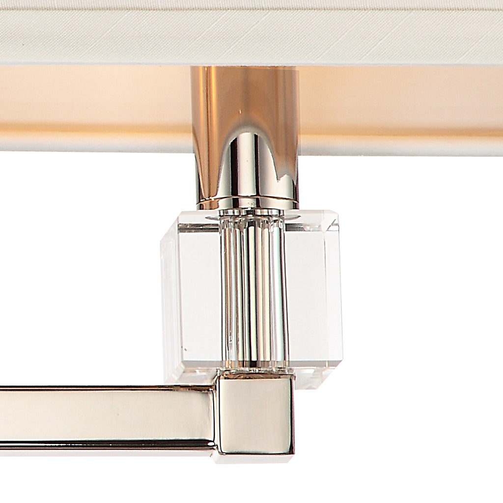 Dixon 3 Light Polished Nickel Sconce Crystorama