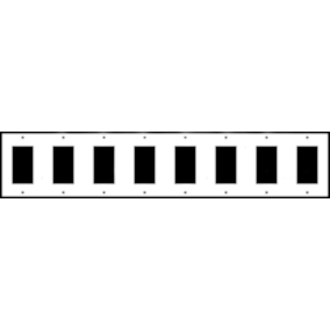 Bamboo Style Wall Plate (Bright Nickel Finish)