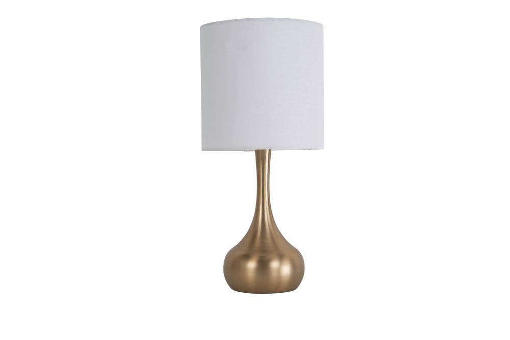 CRAFTMADE 1 Light Metal Base Table Lamp in Satin Brass