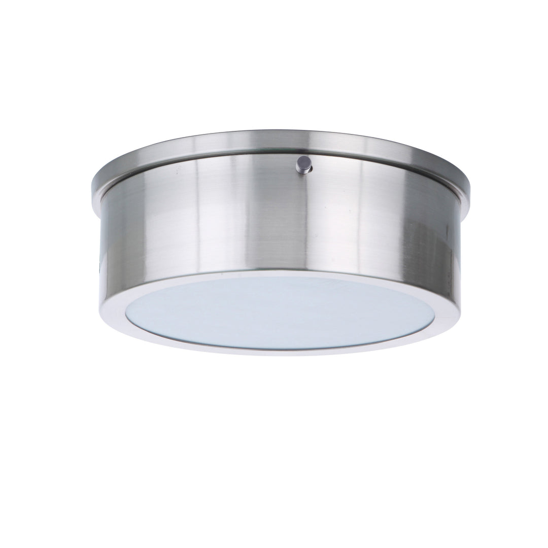 Fenn 1 Light 9" LED Flushmount in Brushed Polished Nickel CRAFTMADE