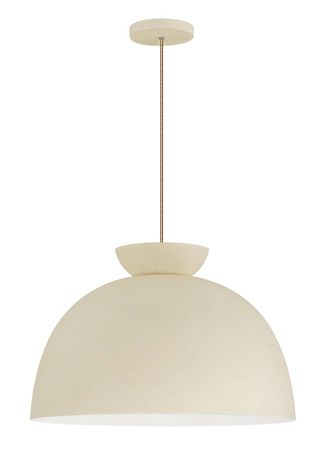 CRAFTMADE Ventura Dome 1 Light Pendant in Cottage White