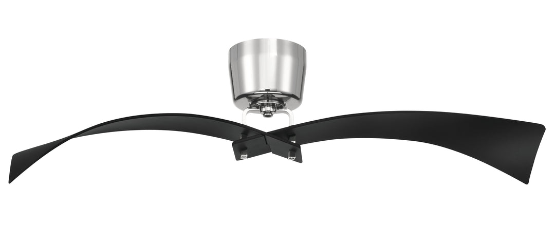 CRAFTMADE 52" Tern in Flat Black/Polished Nickel w/ Flat Black Blades