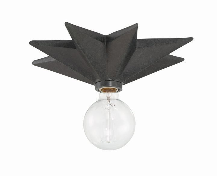 Astro 1 Light Black Sconce Crystorama