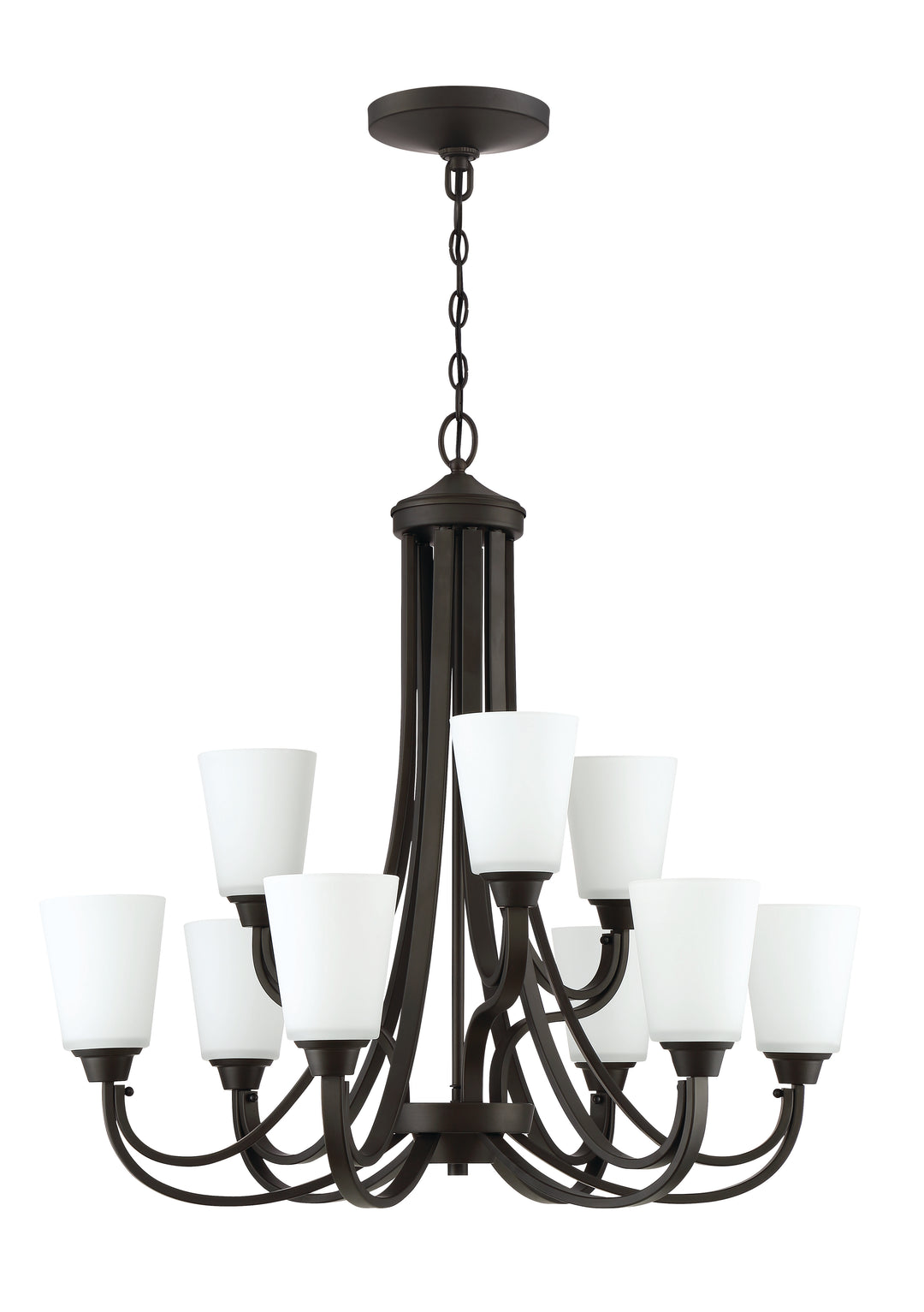 CRAFTMADE Grace 9 Light Chandelier in Espresso