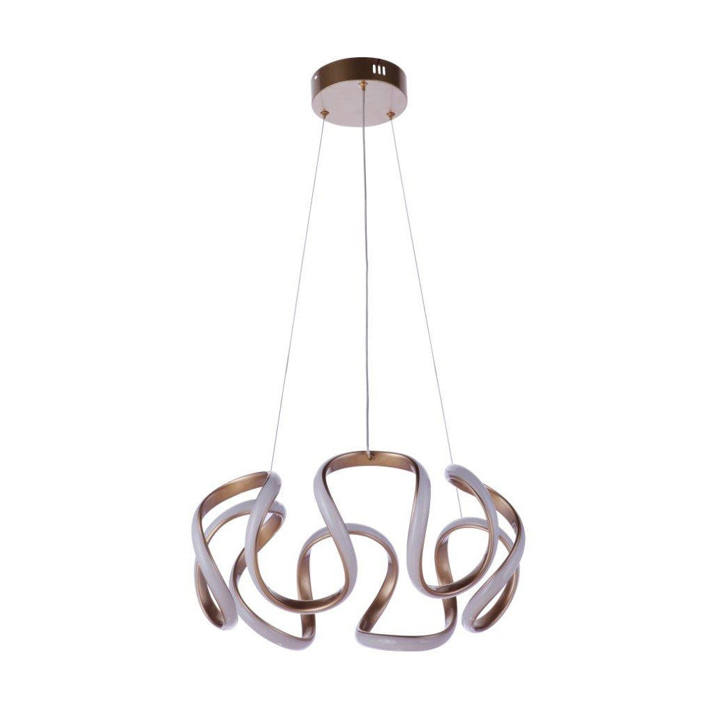 Pulse Dimmable LED Pendant in Chapagne Brass CRAFTMADE