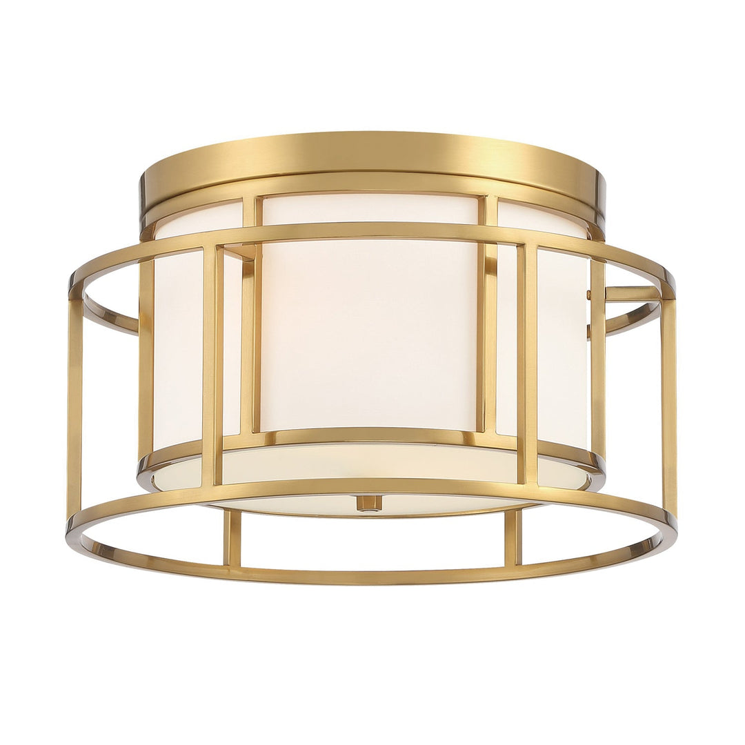 Crystorama Crystorama Brian Patrick Flynn Hulton 2 Light Luxe Gold Flush Mount