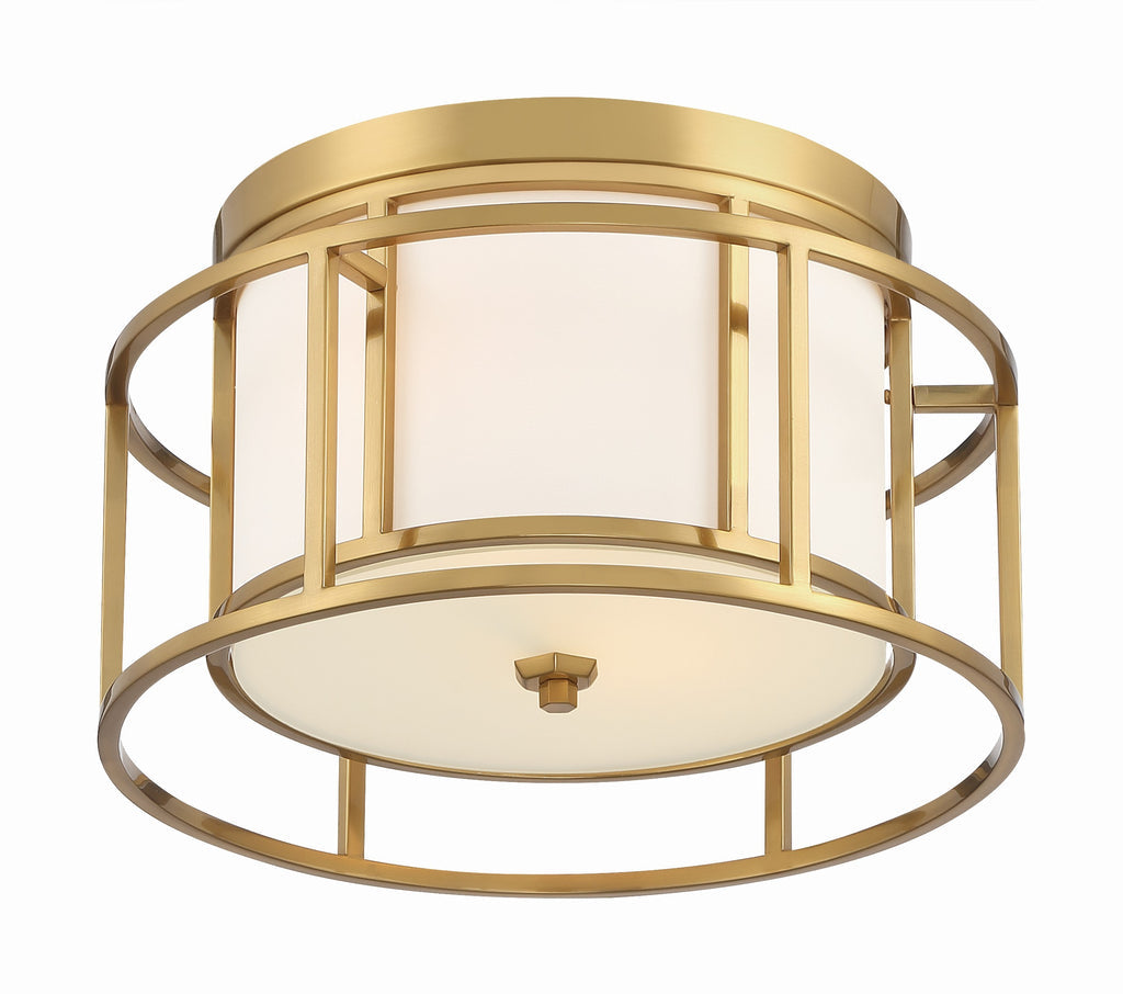 Crystorama Crystorama Brian Patrick Flynn Hulton 2 Light Luxe Gold Flush Mount