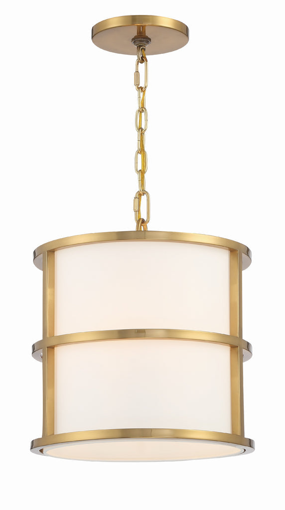 Brian Patrick Flynn Hulton 3 Light Luxe Gold Mini Chandelier Crystorama