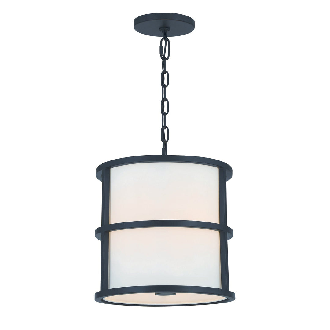 Brian Patrick Flynn Hulton 3 Light Matte Black Mini Chandelier Crystorama