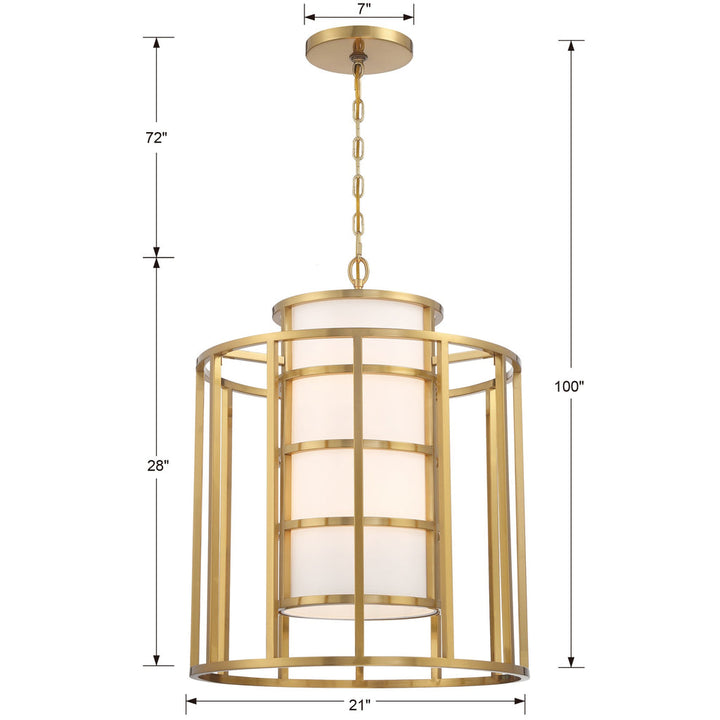 Brian Patrick Flynn Hulton 6 Light Luxe Gold Chandelier Crystorama