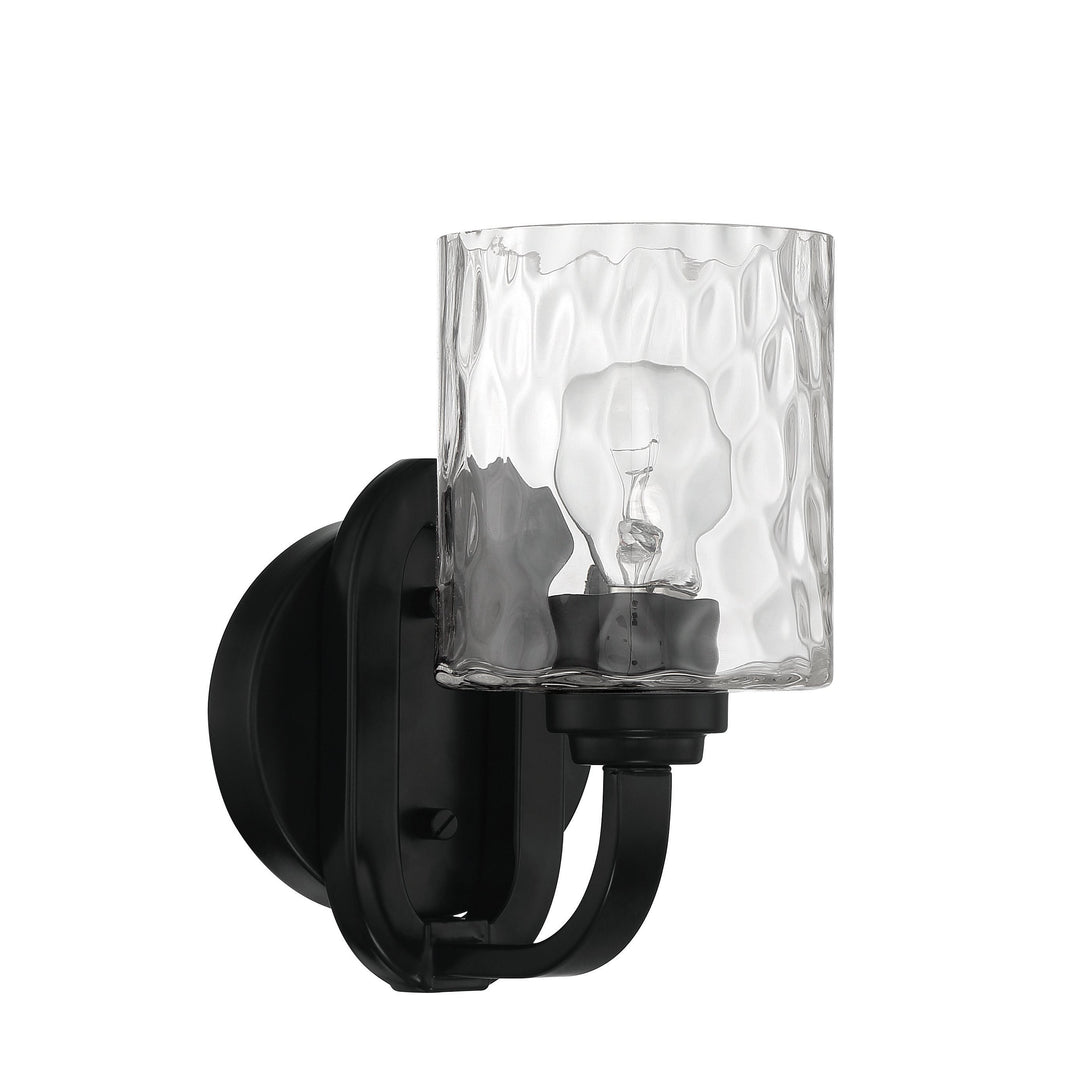 CRAFTMADE Collins 1 Light Wall Sconce in Flat Black