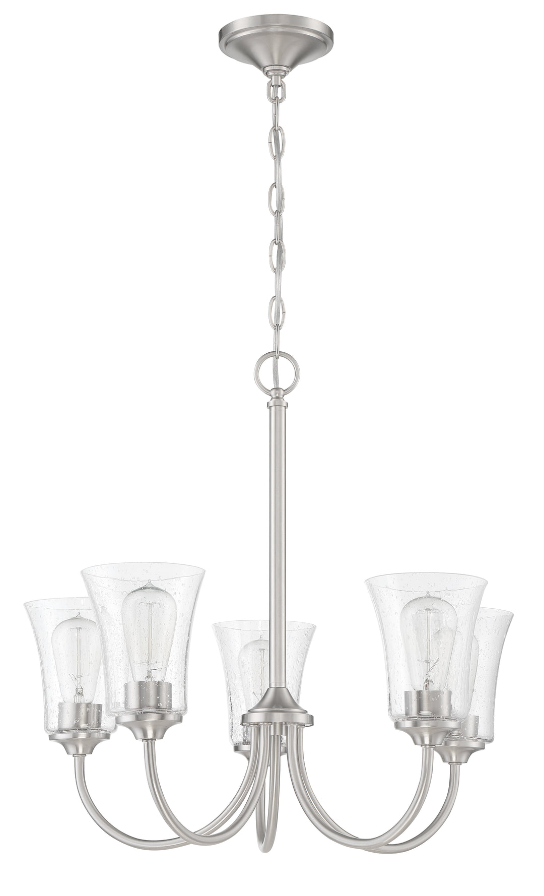 CRAFTMADE Gwyneth 5 Light Chandelier in Brushed Polished Nickel