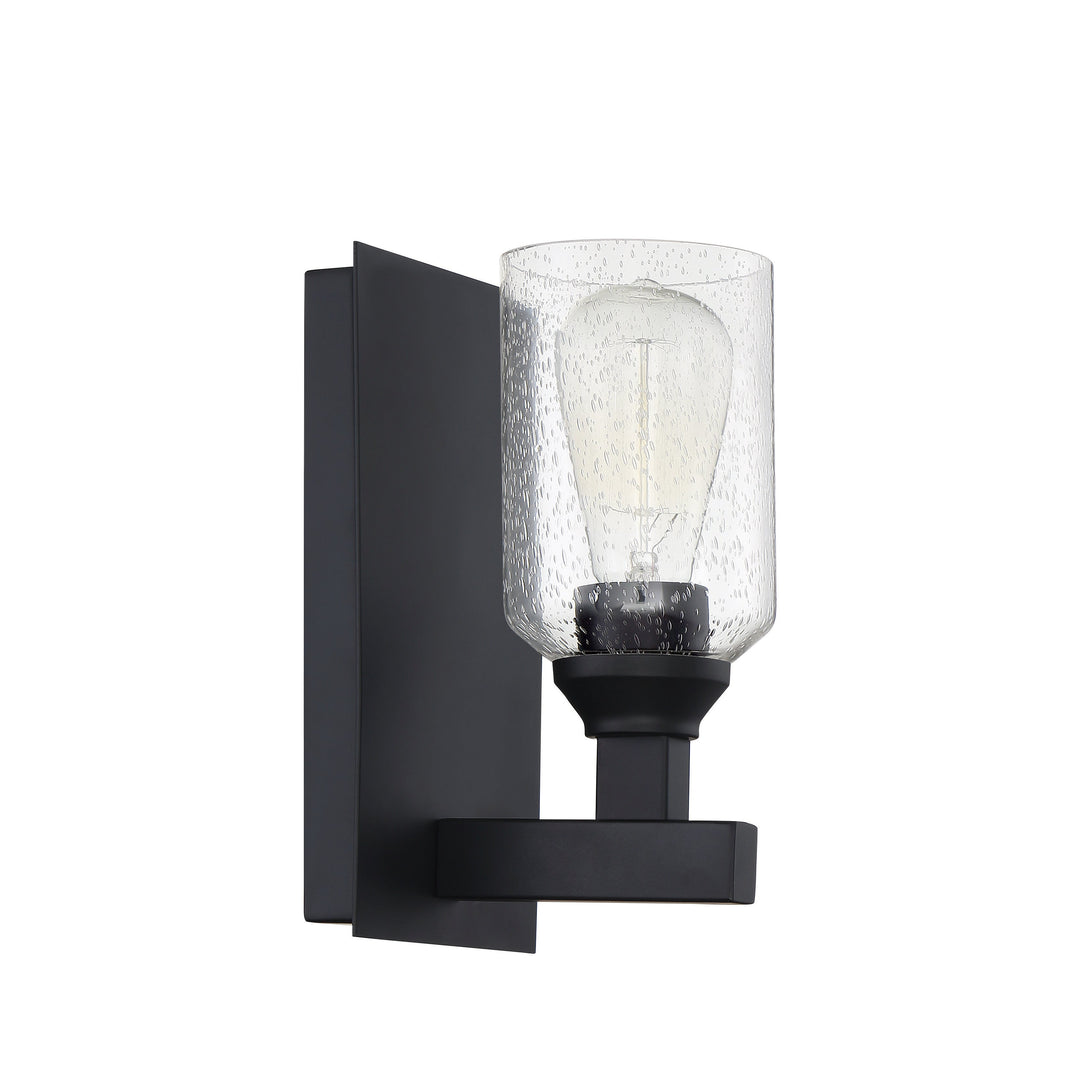 Chicago 1 Light Wall Sconce in Flat Black CRAFTMADE