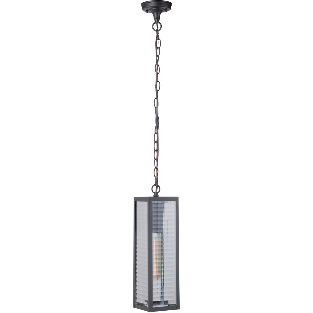 Deka 1 Light Large Outdoor Pendant in Midnight CRAFTMADE