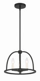 Abbott 3 Light Black Mini Chandelier Crystorama