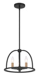 Abbott 3 Light Black Mini Chandelier Crystorama