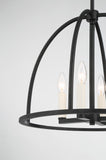 Abbott 4 Light Black Chandelier Crystorama