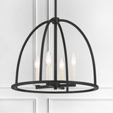 Abbott 4 Light Black Chandelier Crystorama