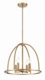 Abbott 4 Light Vibrant Gold Chandelier Crystorama