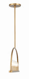 Abbott 8 Light Vibrant Gold Linear Chandelier Crystorama