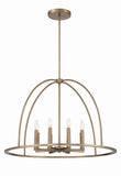 Abbott 8 Light Vibrant Gold Chandelier Crystorama