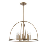 Abbott 8 Light Vibrant Gold Chandelier Crystorama