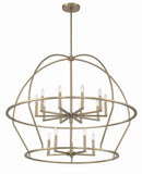 Abbott 15 Light Vibrant Gold Chandelier Crystorama