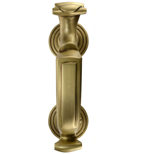 Traditional 8 Inch Brass Doctor's Door Knocker (Several Finishes Available) COPPER MOUNTAIN HARDWARE