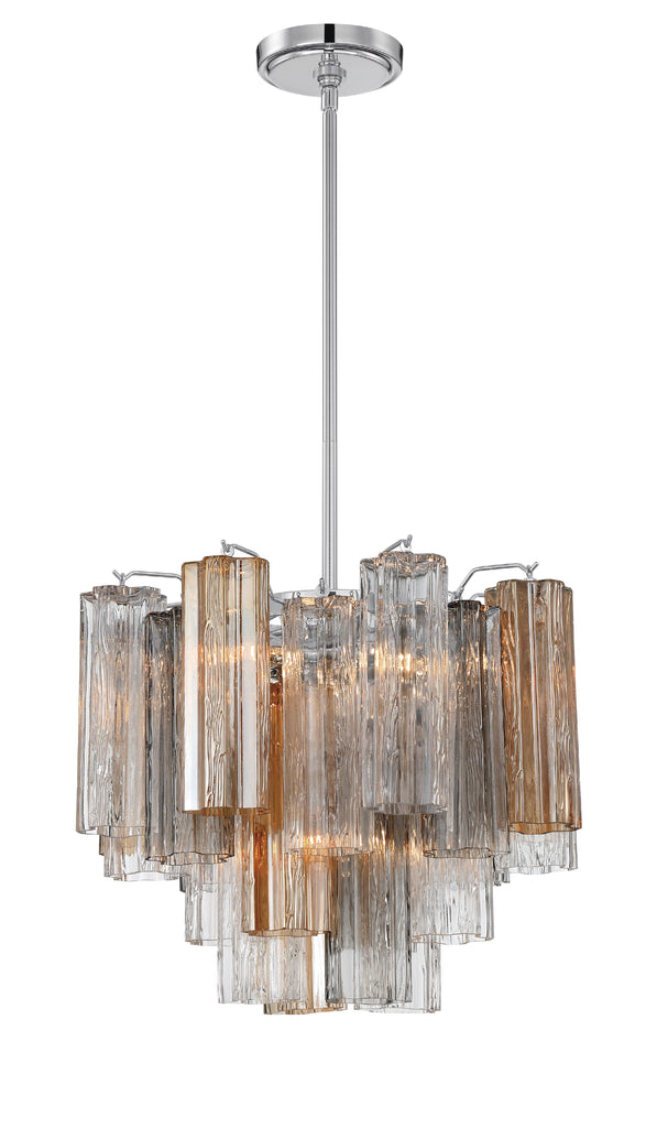 Addis 4 Light Polished Chrome Chandelier Crystorama