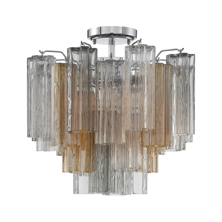 Crystorama Crystorama Addis 4 Light Polished Chrome Semi Flush Mount