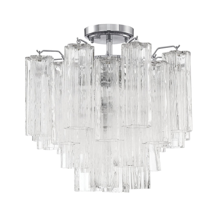 Crystorama Crystorama Addis 4 Light Polished Chrome Semi Flush Mount