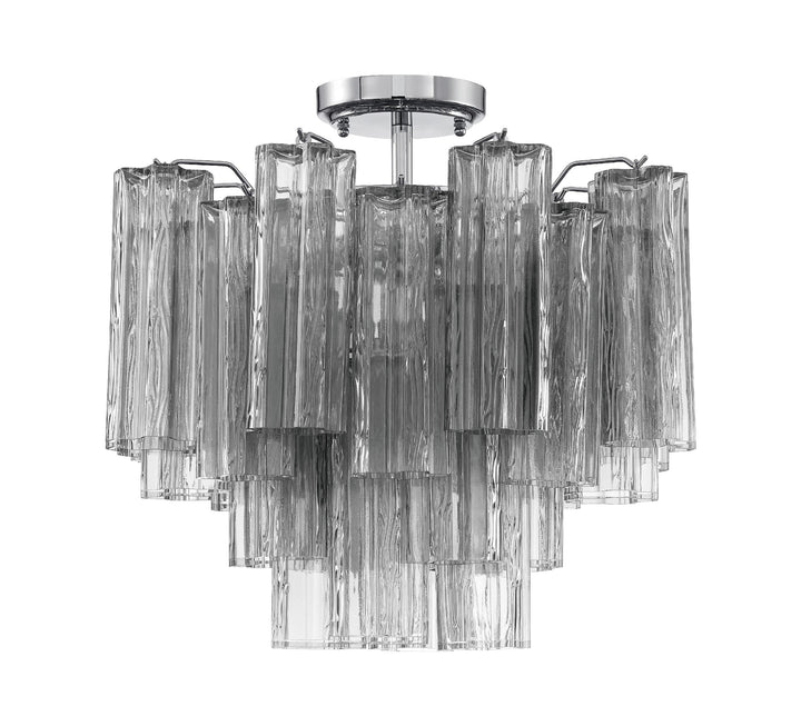 Crystorama Crystorama Addis 4 Light Polished Chrome Semi Flush Mount