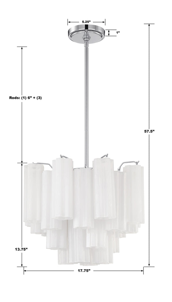 Addis 4 Light Polished Chrome Chandelier Crystorama