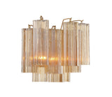 Addis 2 Light Aged Brass Sconce Crystorama