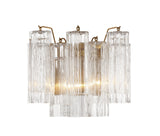 Addis 2 Light Aged Brass Sconce Crystorama