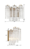 Addis 2 Light Aged Brass Sconce Crystorama