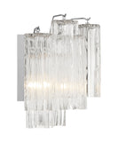 Addis 2 Light Polished Chrome Sconce Crystorama