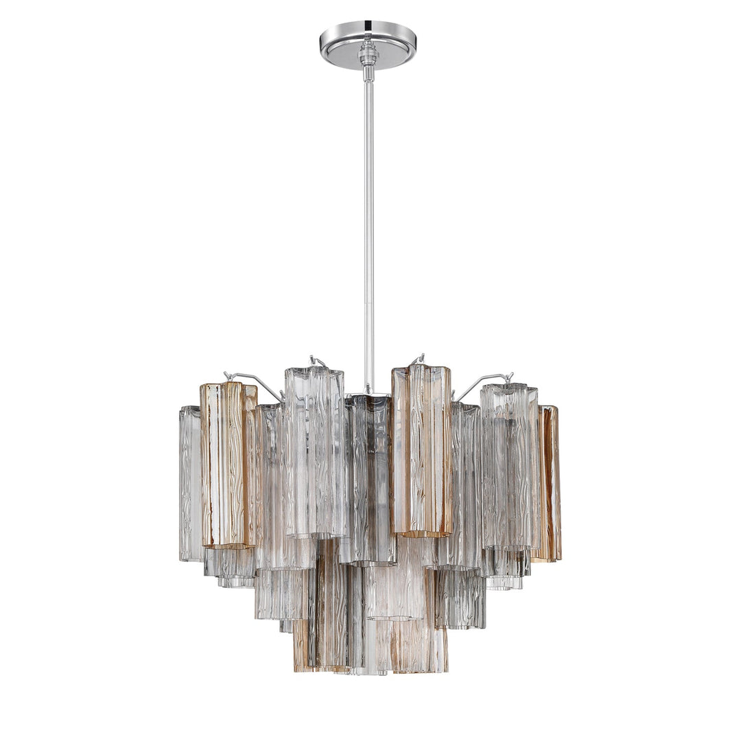 Addis 6 Light Polished Chrome Chandelier Crystorama