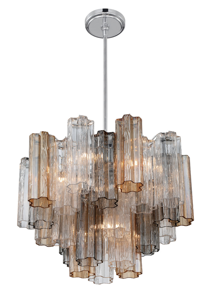 Addis 6 Light Polished Chrome Chandelier Crystorama