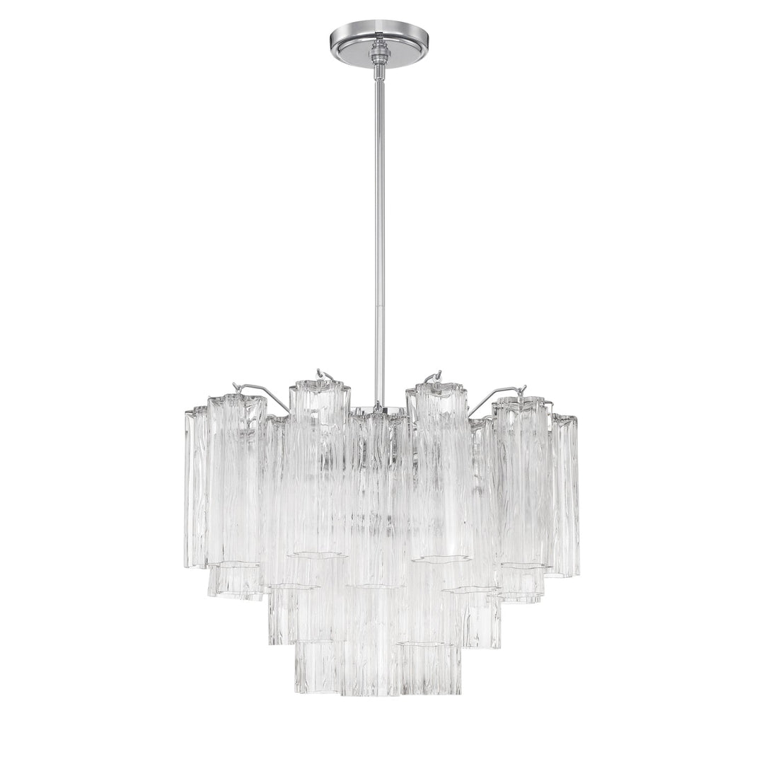 Addis 6 Light Polished Chrome Chandelier Crystorama