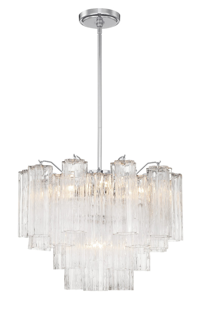 Addis 6 Light Polished Chrome Chandelier Crystorama