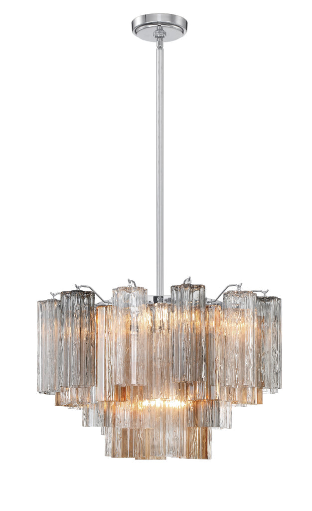 Addis 9 Light Polished Chrome Chandelier Crystorama