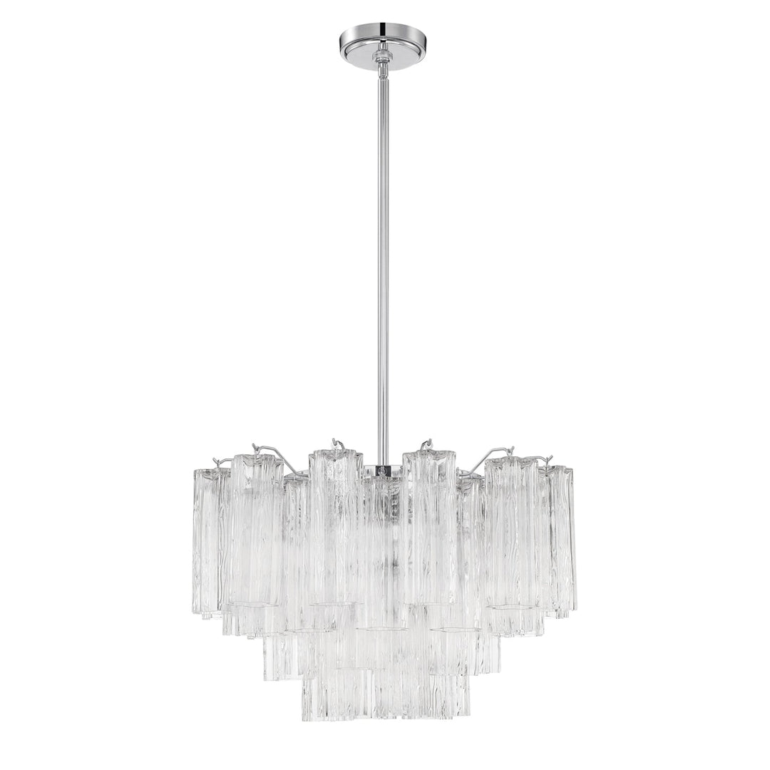 Addis 9 Light Polished Chrome Chandelier Crystorama