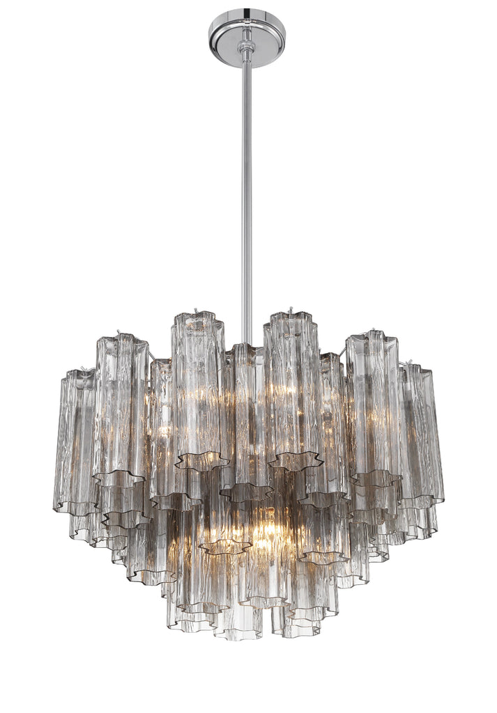 Addis 9 Light Polished Chrome Chandelier Crystorama